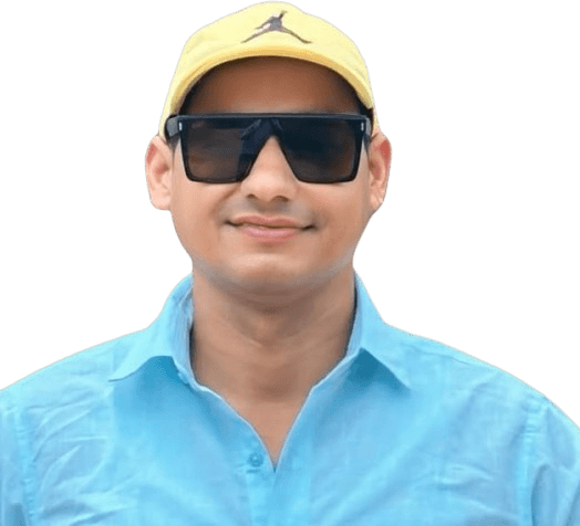 Pratik Acharya, founder of Bheri RMC, at a ready-mix concrete plant in Banke, Nepal